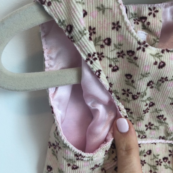 H&M baby girl floral corduroy dress size 4-6 month - Picture 5 of 7